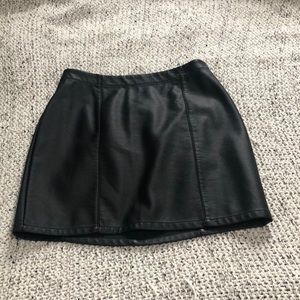 Leather Mini Skirt Forever 21
